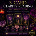 3-Card Clarity Reading | Past, Present & Future Guidance